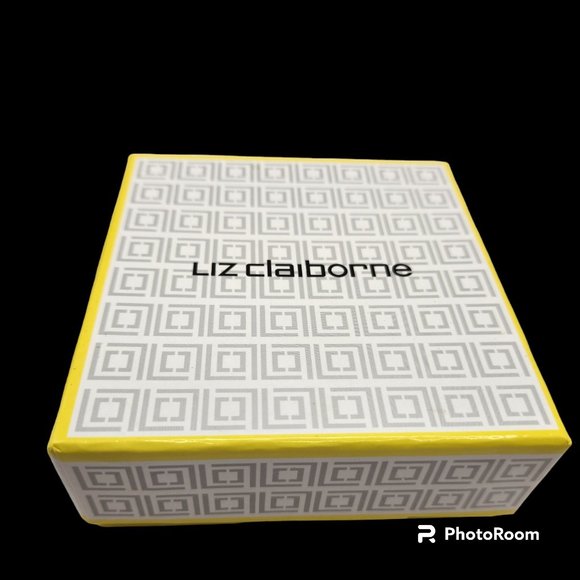 Nw In Box Liz Claiborne Earrings French Wires Silver Circles Petite - Picture 4 of 5